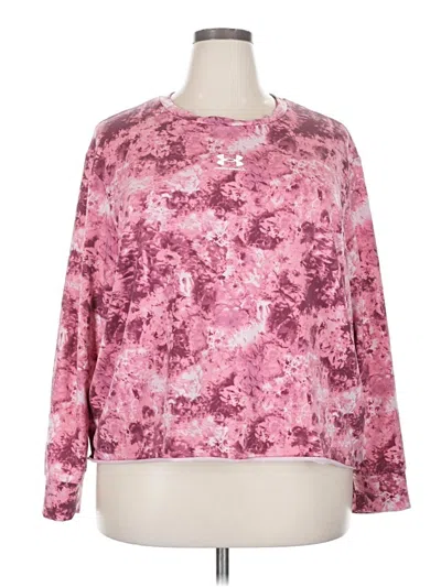 Pre-owned Under Armour Pullover Sweater In Pink