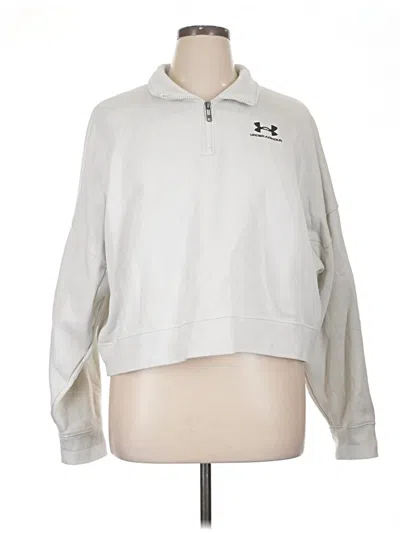 Pre-owned Under Armour Pullover Sweater In Silver