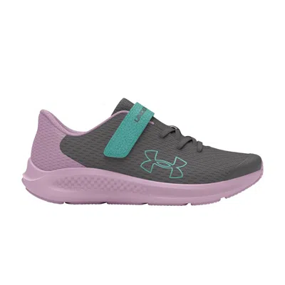 Pre-owned Under Armour Pursuit 3 Ac Ps 'big Logo - Castlerock Purple Ace' | Grey | Kid's Size 11 In Gray