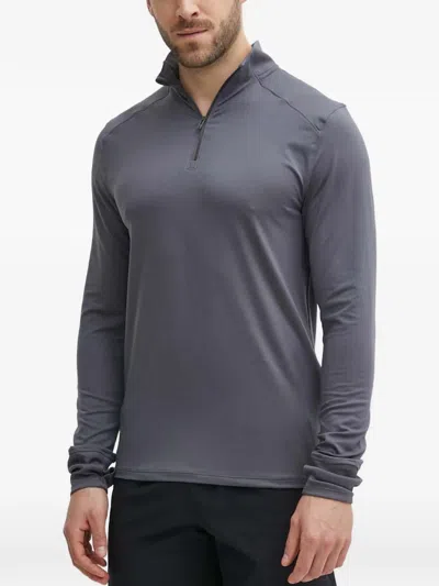 Under Armour Qualifier Run Quarter-zip Thumb-slot Sweater In Gray