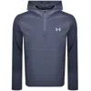 Under Armour Quarter Zip Hooded Jacket Blue In Blue