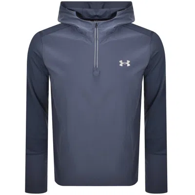 Under Armour Quarter Zip Hooded Jacket Blue