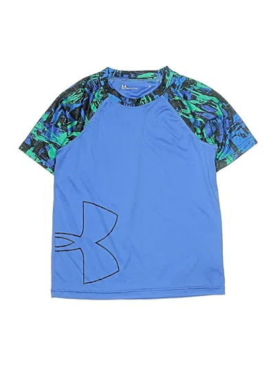Pre-owned Under Armour Kids' Rash Guard In Blue