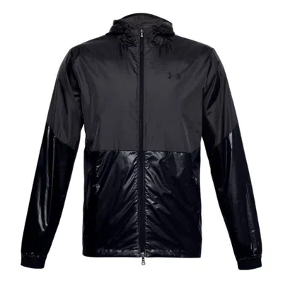 Under Armour Recover Legacy Hoodie Jacket 'black Purple' In Blue