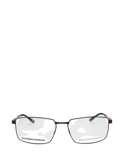 Under Armour Rectangle-frame Glasses In Black