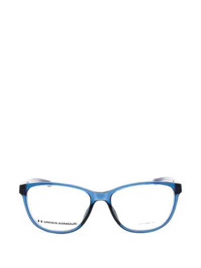 Under Armour Rectangle-frame Glasses In Blue