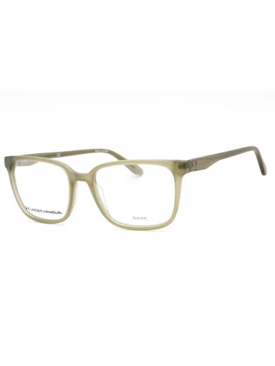 Under Armour Rectangular Designer Eyeglasses For Unisex In Green