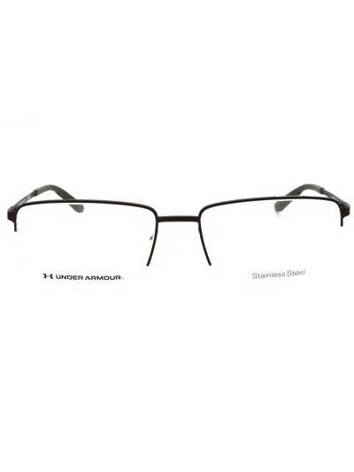 Under Armour Rectangular Men's Eyeglasses - Modern Designer Style In Black