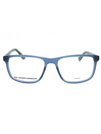Under Armour Rectangular Men's Eyeglasses With Premium Design In Blue