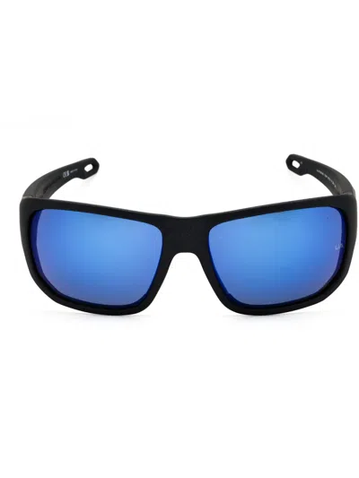 Under Armour Rectangular Men's Performance Sunglasses In Blue