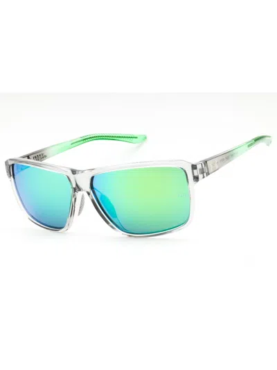 Under Armour Rectangular Men's Sunglasses - Ua Kickoff/f In 03u5 Z9 - Gry Green/green Multilaye