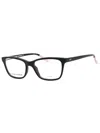 Under Armour Ladies Black Rectangular Eyeglass Frames Ua5012 In Black