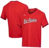 UNDER ARMOUR UNDER ARMOUR RED TEXAS TECH RED RAIDERS SOFTBALL V-NECK JERSEY