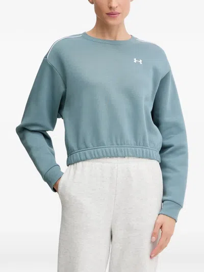 Under Armour Ribbed Trim Long-sleeved Top In Blue