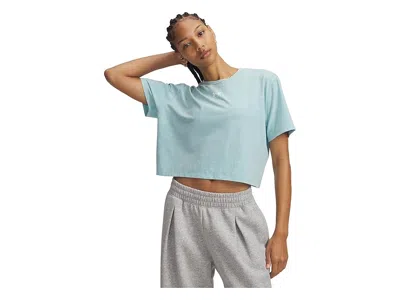 Under Armour Rival Boxy T-shirts Wash In Blue