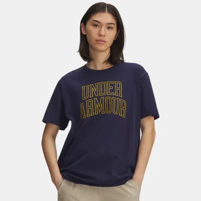 Under Armour Rival Campus Women's Oversized T-shirt Midnight Navy
