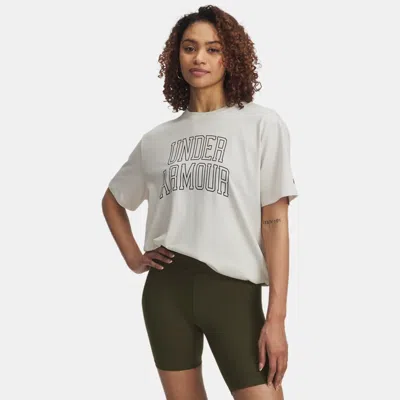 Under Armour Rival Campus Women's Oversized T-shirt Summit White