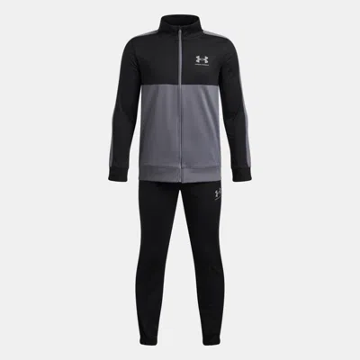Under Armour Kids' Rival Colourblock Boys' Knit Tracksuit Black