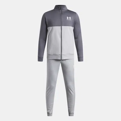 Under Armour Kids' Rival Colourblock Boys' Knit Tracksuit Mod Grey