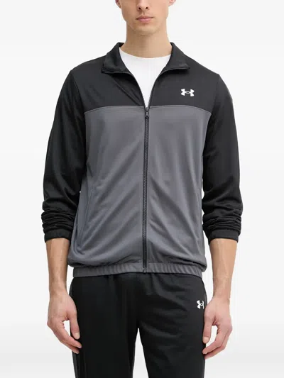 Under Armour Rival Colour-block Tracksuit In Black