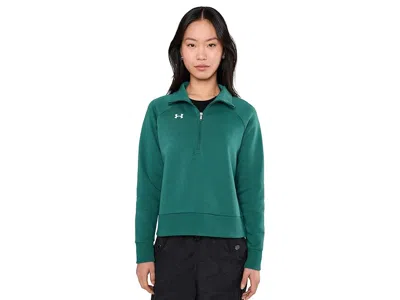 Under Armour Rival Fleece 1/2 Zip In Green
