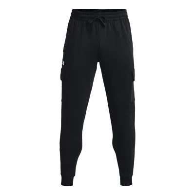 Under Armour Rival Fleece Cargo Joggers 'black White'