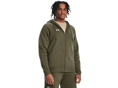 Under Armour Rival Fleece Full Zip Hoodie In Green