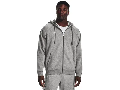 Under Armour Rival Fleece Full Zip Hoodie In Gray