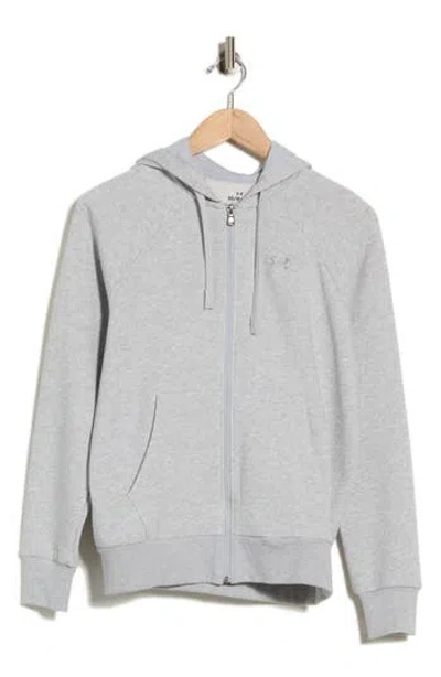 Under Armour Rival Fleece Full Zip Hoodie In Gray