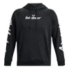 Under Armour Rival Fleece Graphic Hoodie 'black White'