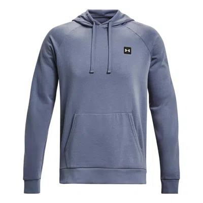 Under Armour Rival Fleece Hoodie 'grey Purple' In Blue
