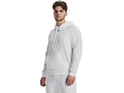 Under Armour Rival Fleece Hoodie In White