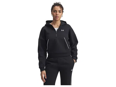 Under Armour Rival Fleece Piped 1/2 Zip Hoodie In Multi