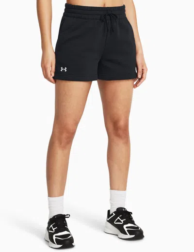 Under Armour Rival Fleece Shorts In Black