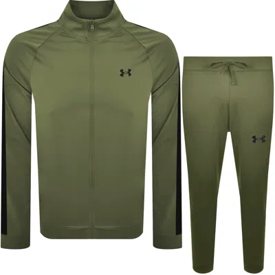 Under Armour Rival Knit Tracksuit Green