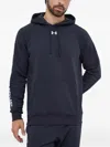 Under Armour Rival Logo Hooded Tracksuit In Blue