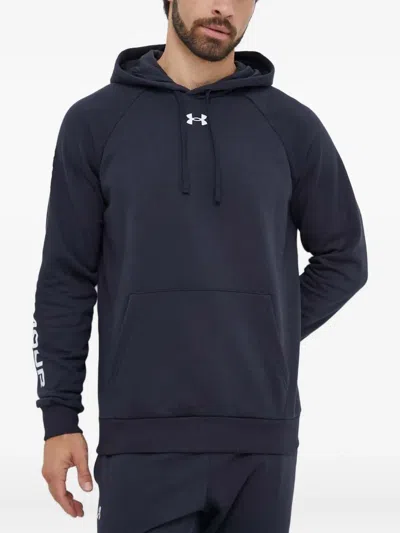Under Armour Rival Logo Hooded Tracksuit In Blue