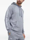 Under Armour Rival Logo Hooded Tracksuit In Gray