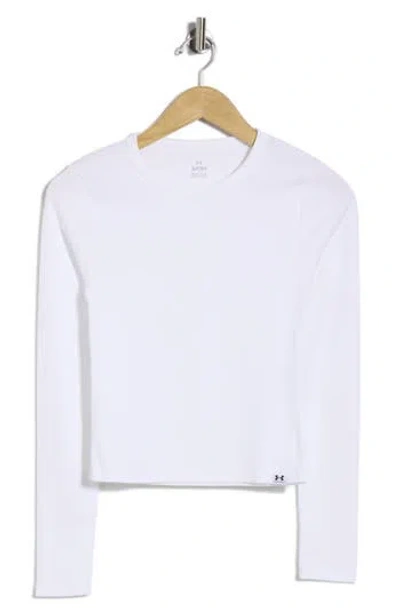 Under Armour Rival Long Sleeve Performance T-shirt In White