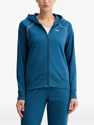 Under Armour Rival Piped-trim Tracksuit In Blue