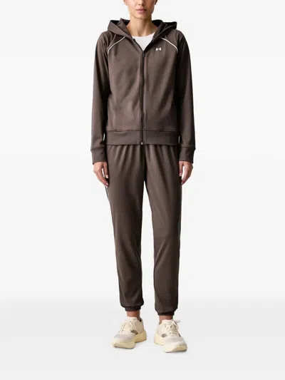 Under Armour Rival Piping-detail Tracksuit In Brown