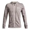 Under Armour Rival Terry Hooded Jacket 'grey' In Gray