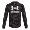 Under Armour Rival Terry Hoodie 'grey White' In Black