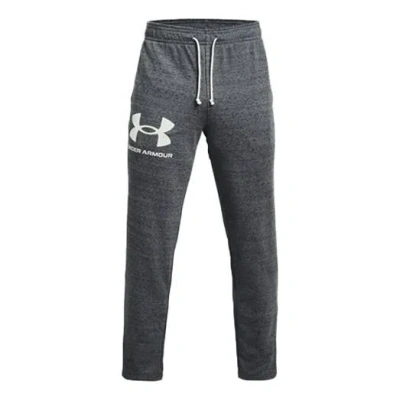 Under Armour Rival Terry Logo Fleece Sweatpants 'pitch Grey' In Blue
