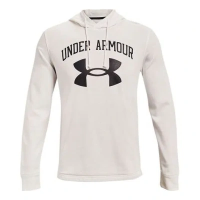 Under Armour Rival Terry Logo Hoodie 'white Black'