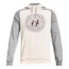 Under Armour Rival Varsity Fleece Hoodie 'beige Grey' In Gray