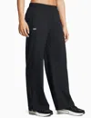 Under Armour Rival Wide Leg Pants In Black
