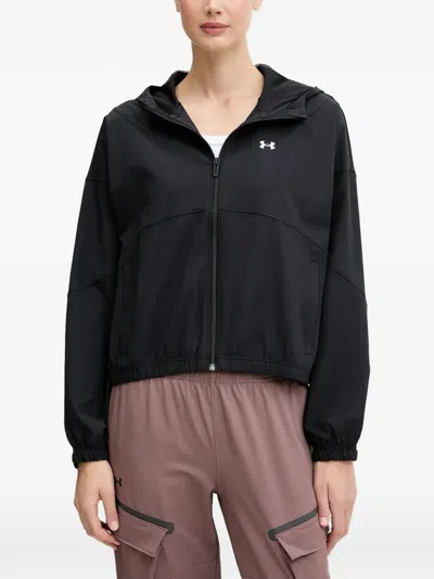 Under Armour Rival Woven Jacket In Black
