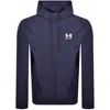 Under Armour Rival Woven Windbreaker Jacket Navy In Blue