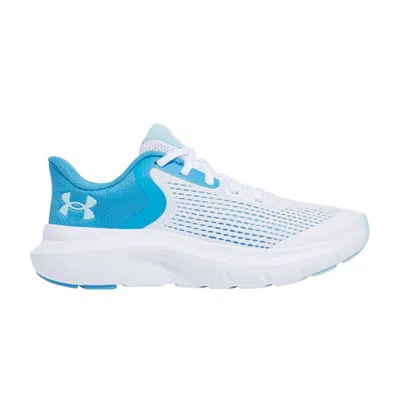 Pre-owned Under Armour Rogue 5 Gs 'white Ether Blue' | Kid's Size 3.5